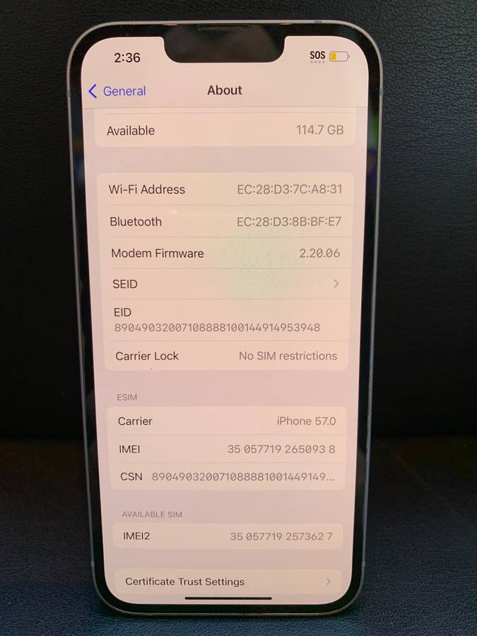 Unlocked iphone 14 128GB 95%