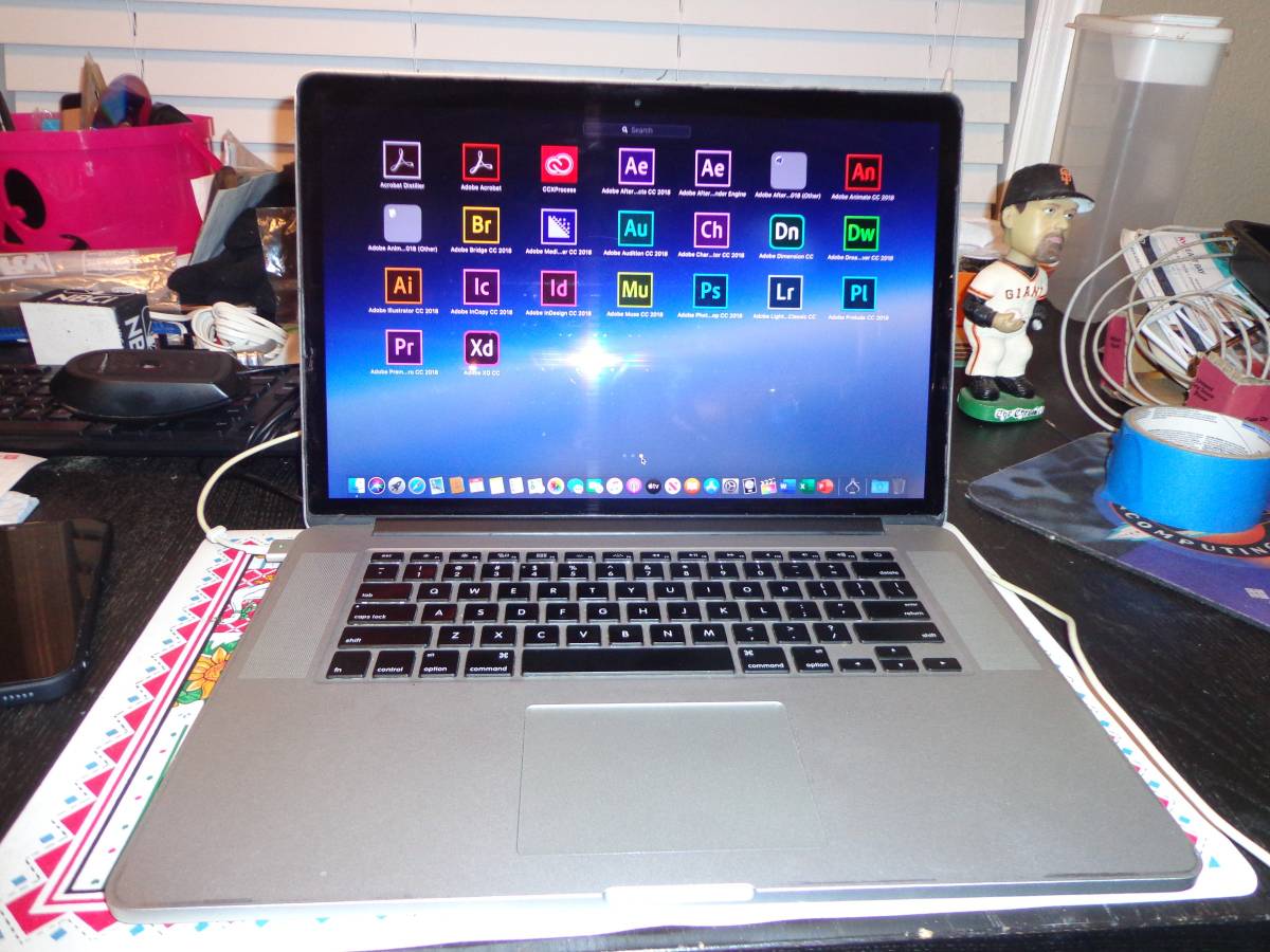 Apple MacBook Pro A1398-15"-2.3ghzI7,256gb,8gb,Webcam,Wireless,-2012