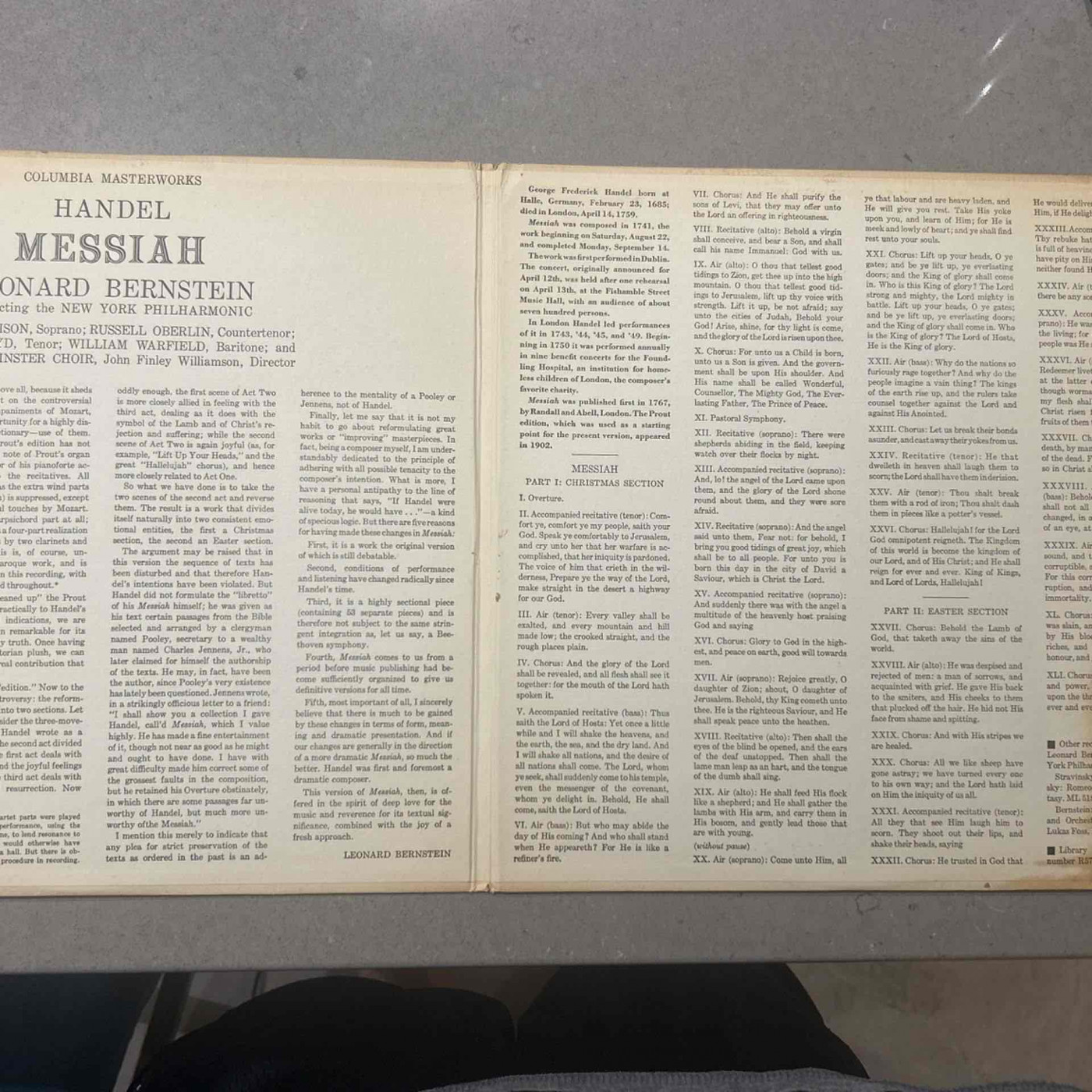 Handle’s Messiah Collectible Record