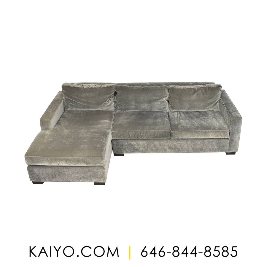 Mitchell Gold + Bob Williams Chaise Sectional Sofa  (Was 2500)