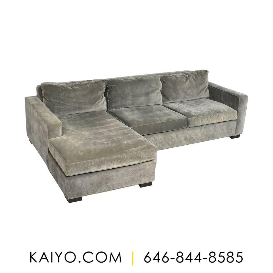 Mitchell Gold + Bob Williams Chaise Sectional Sofa  (Was 2500)