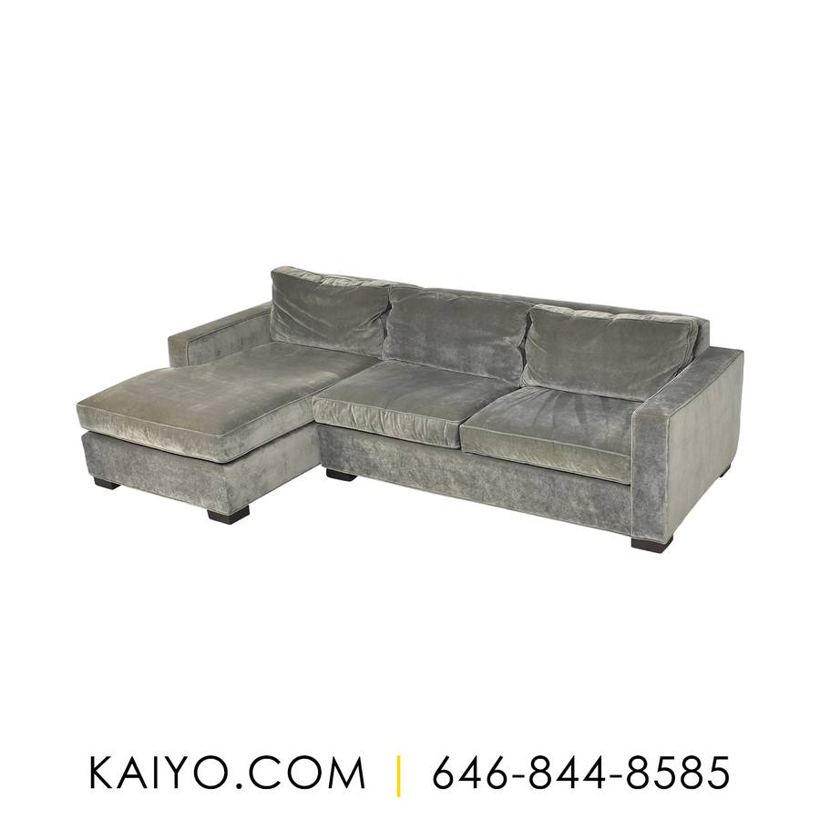 Mitchell Gold + Bob Williams Chaise Sectional Sofa  (Was 2500)