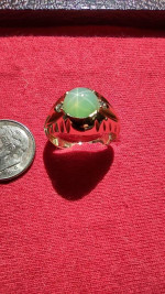 18K Star Sapphire & Diamond Ring