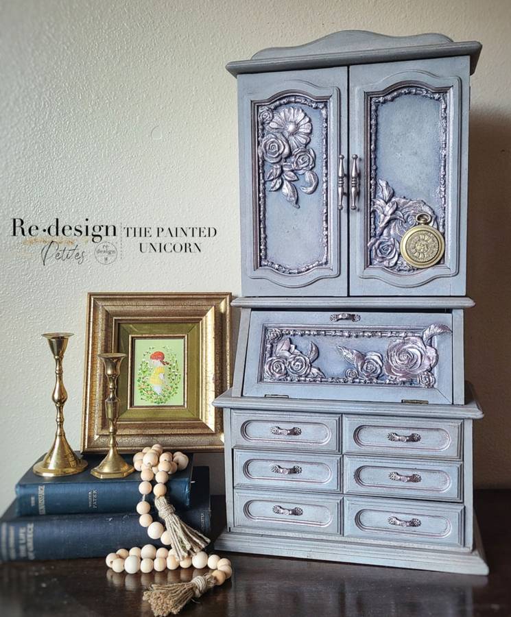 Two foot tall jewelry box armoire