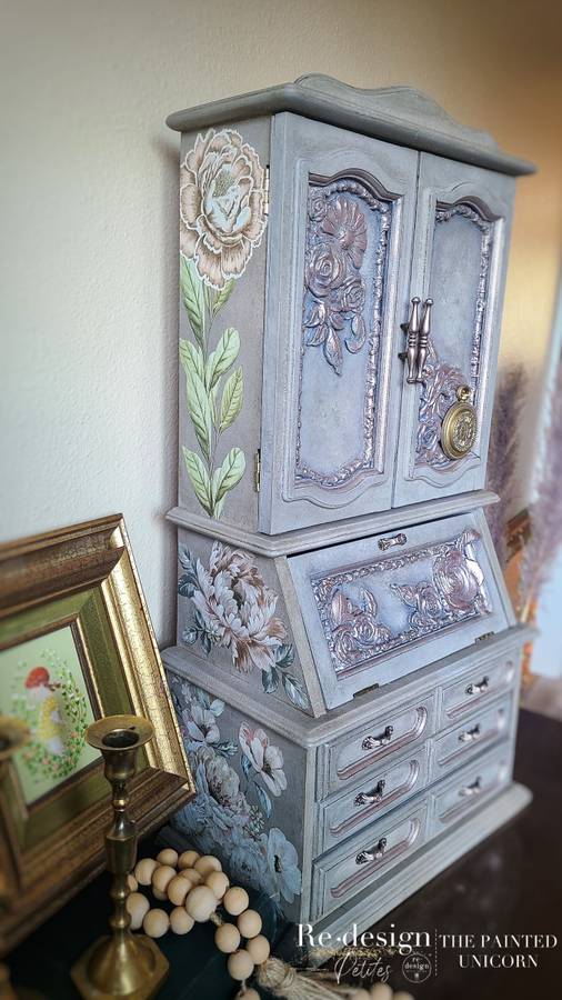 Two foot tall jewelry box armoire