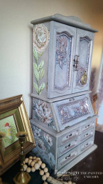 Two foot tall jewelry box armoire