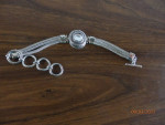 Snap Jewelry Toggle Silver Plated Strand Bracelet