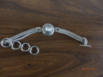 Snap Jewelry Toggle Silver Plated Strand Bracelet