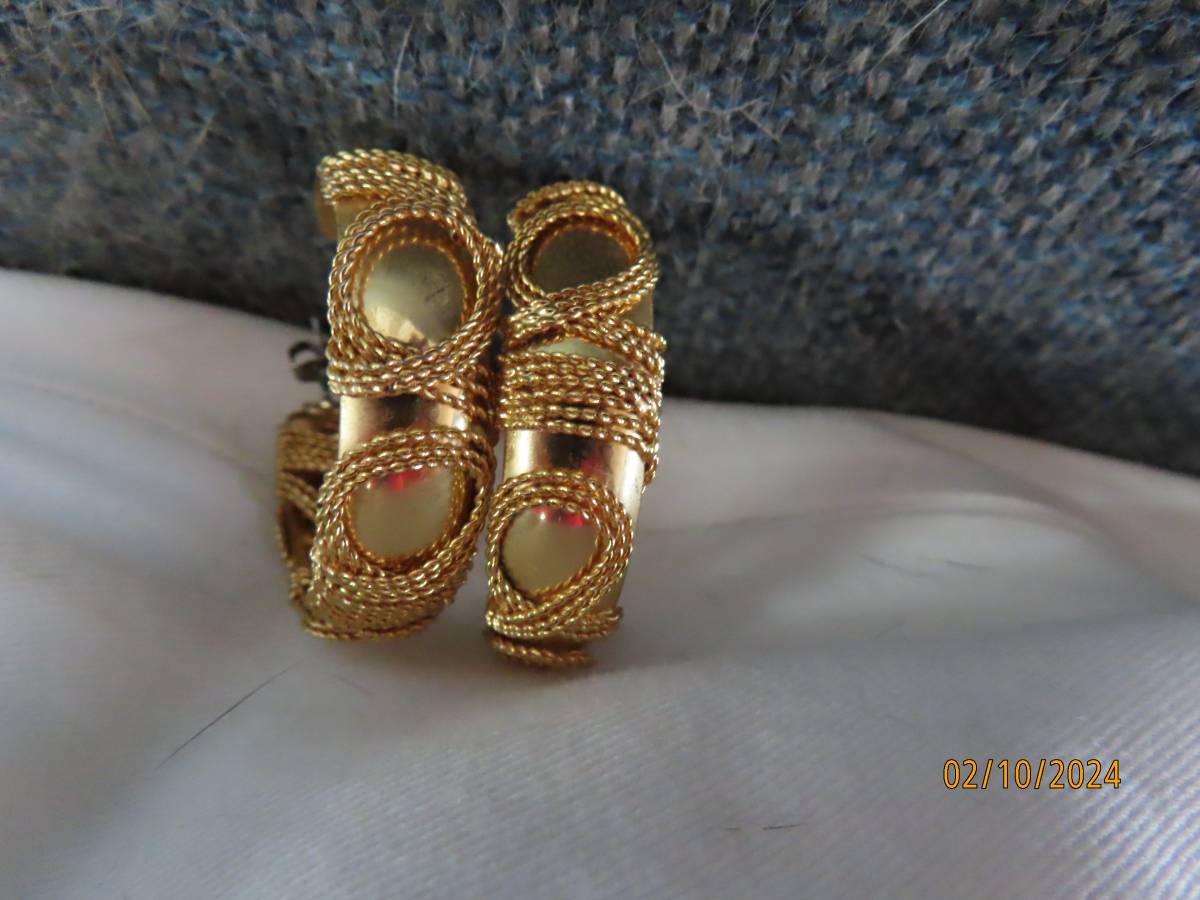 Fashion gold earrings - 4 pair