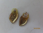 Black brooch and earrings