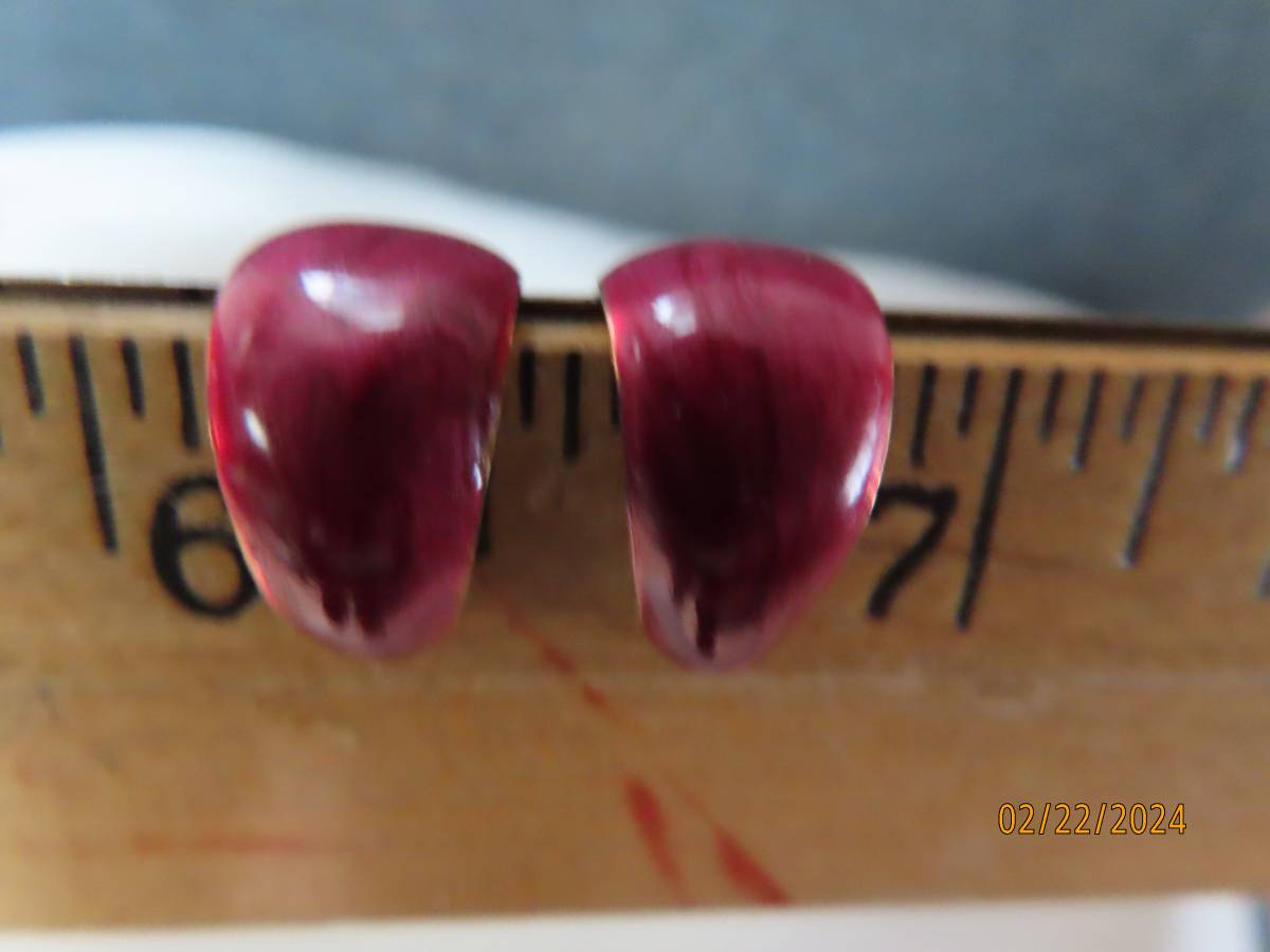 3 pair metal earrings