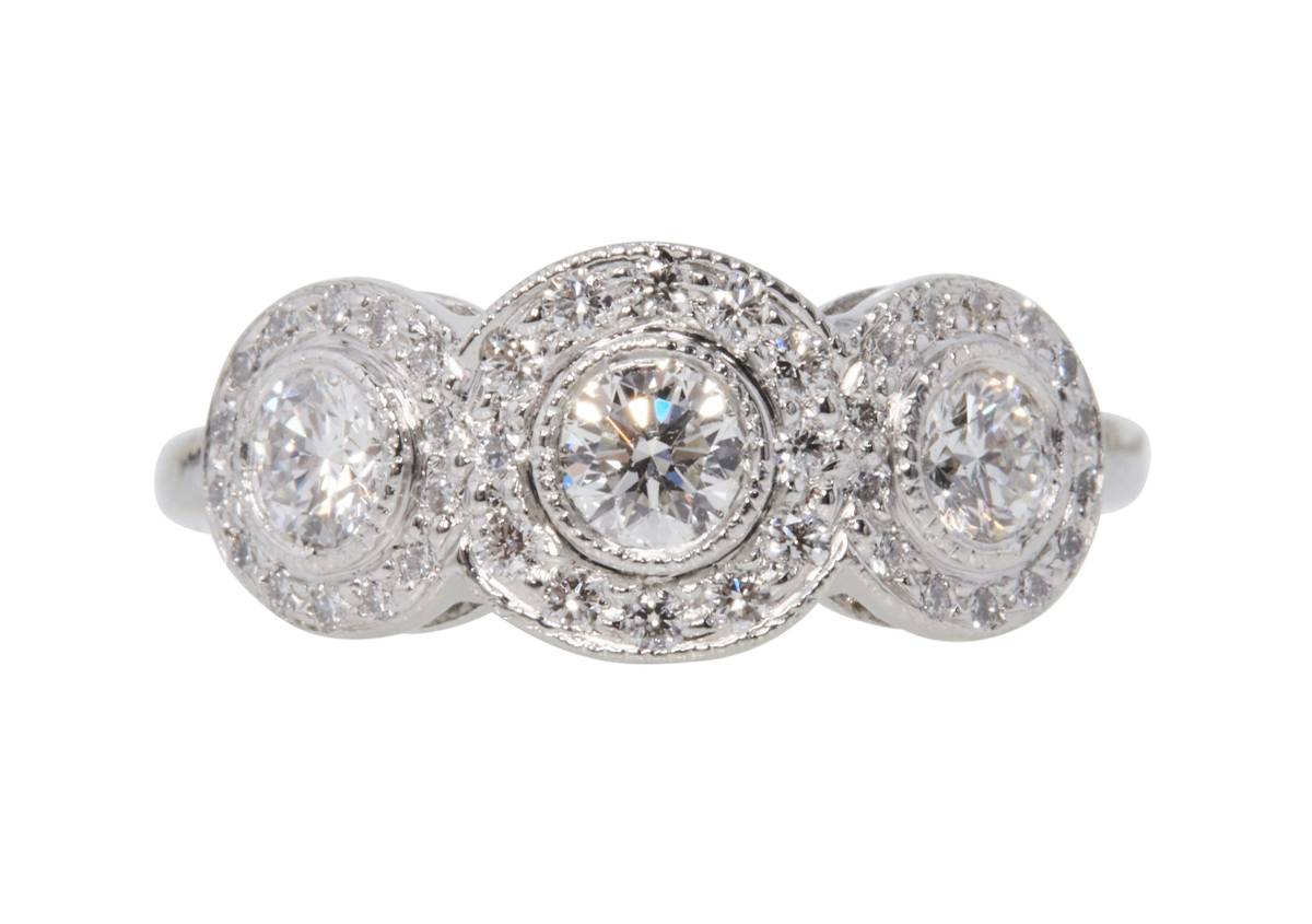 Tiffany Co. Diamond Circlet Ring in Platinum - Engagement / Wedding / Anniversar