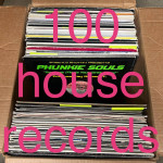assorted HOUSE MUSIC lot of 100 12" vinyl records