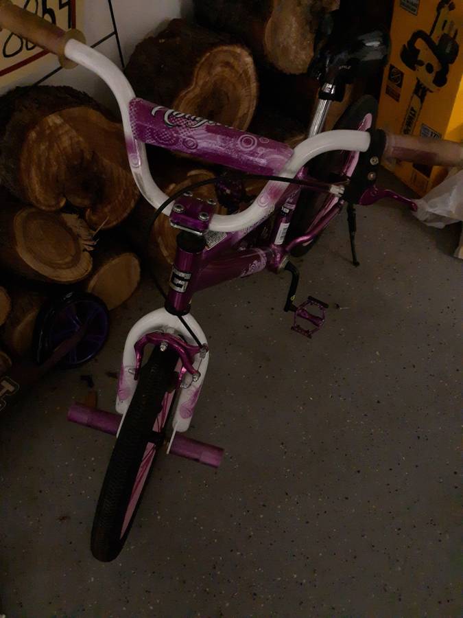 Kids bicycle with rear and front brake