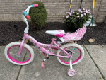 16”  BIKE WITH TRAINING WHEELS $39