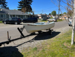 12’ Hi Laker, trailer, 4hp