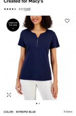 Karen Scott Henley plus size (2X) brand NEW never worn