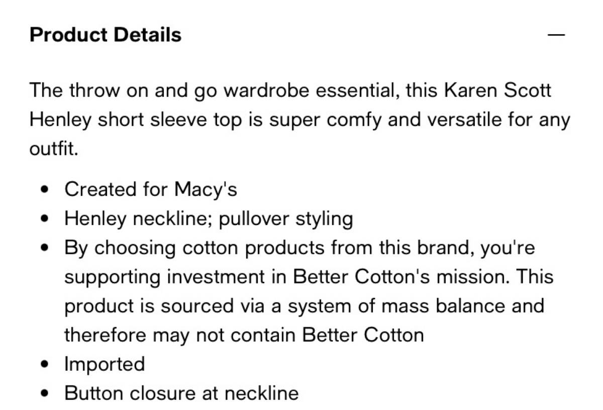 Karen Scott Henley plus size (2X) brand NEW never worn