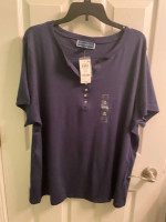 Karen Scott Henley plus size (2X) brand NEW never worn