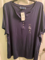 Karen Scott Henley plus size (2X) brand NEW never worn