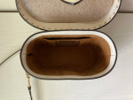 Coach Georgie Gem Rivets Leather Crossbody Bag Chalk White Gold EUC
