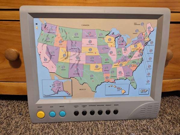 Interactive State Map Toy