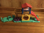 Little People Lot airplane, train with Ferris wheel, playground…..