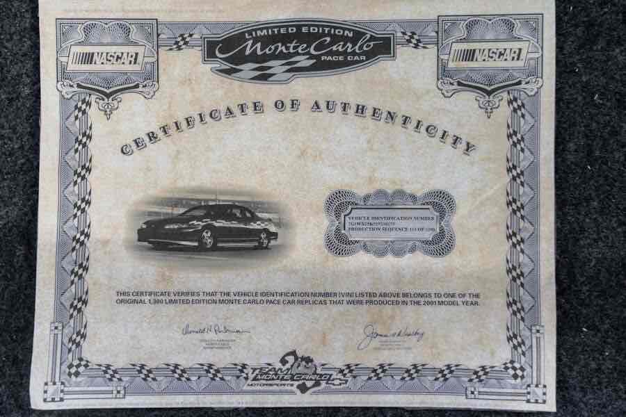 2001 Chevrolet Monte Carlo LS 5,000 mi