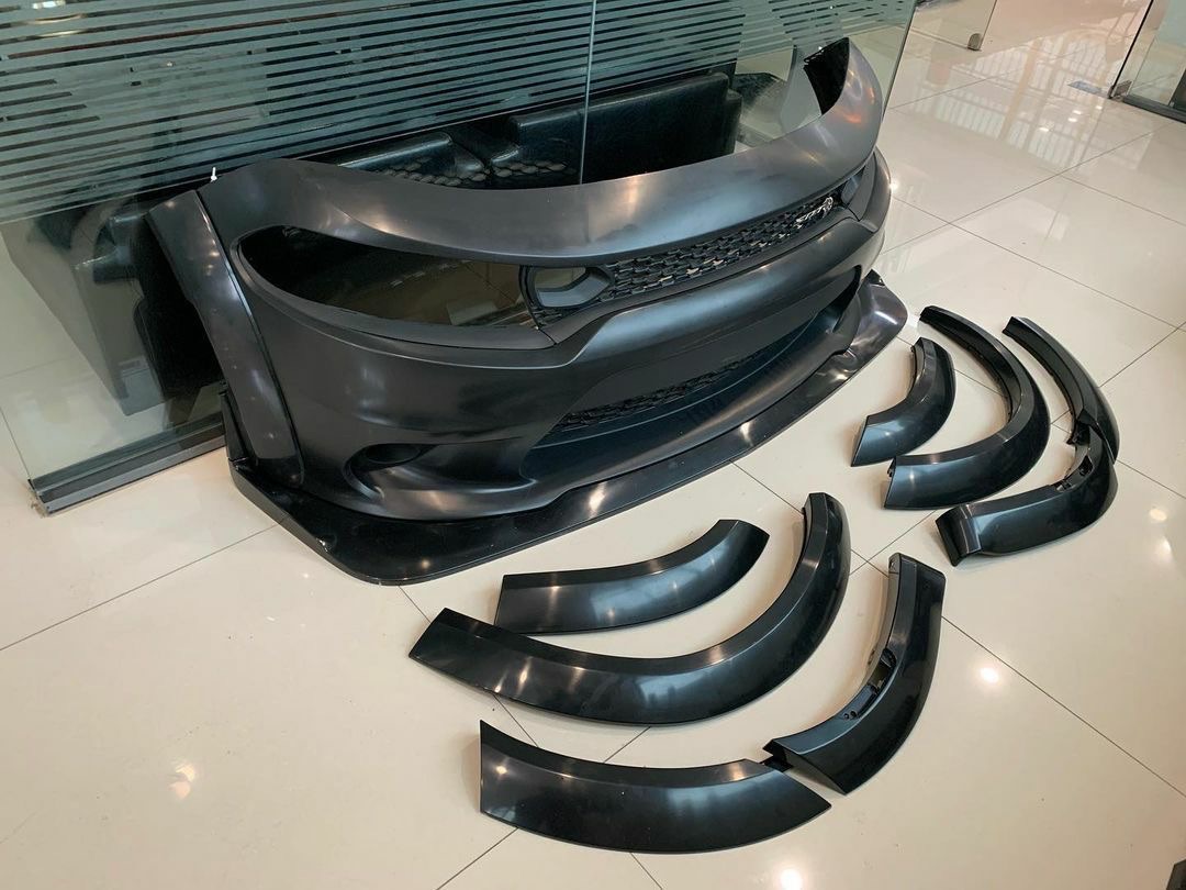 Demon style Front lip with wide fender flares for 2015+ Dodge Charger