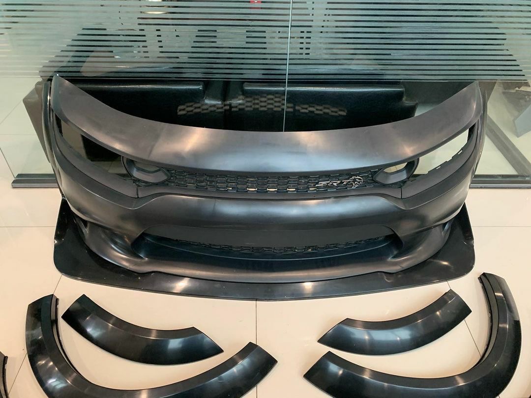 Demon style Front lip with wide fender flares for 2015+ Dodge Charger