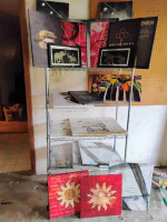 Rack of paintings