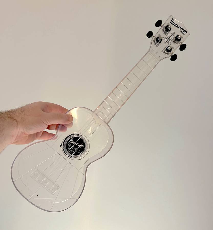 Kala Waterman Ukelele - Transparent Clear