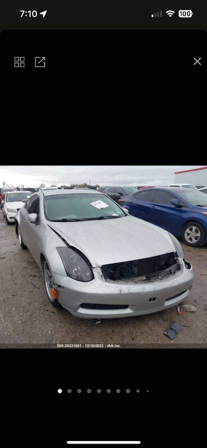Infiniti g35 coupe parts