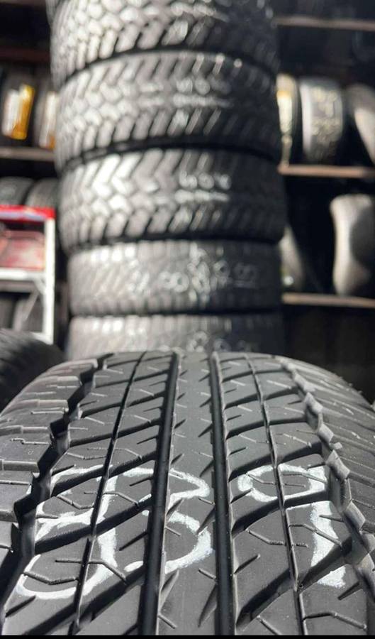 Four Used Tires 265-70-17 Dunlop Grandtrek AT20 With Good Tread